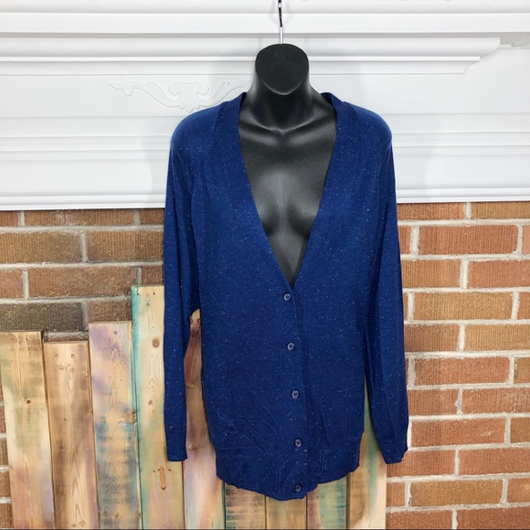 Button Up Cardigan with Silver Thread Details - Picture 2 of 7